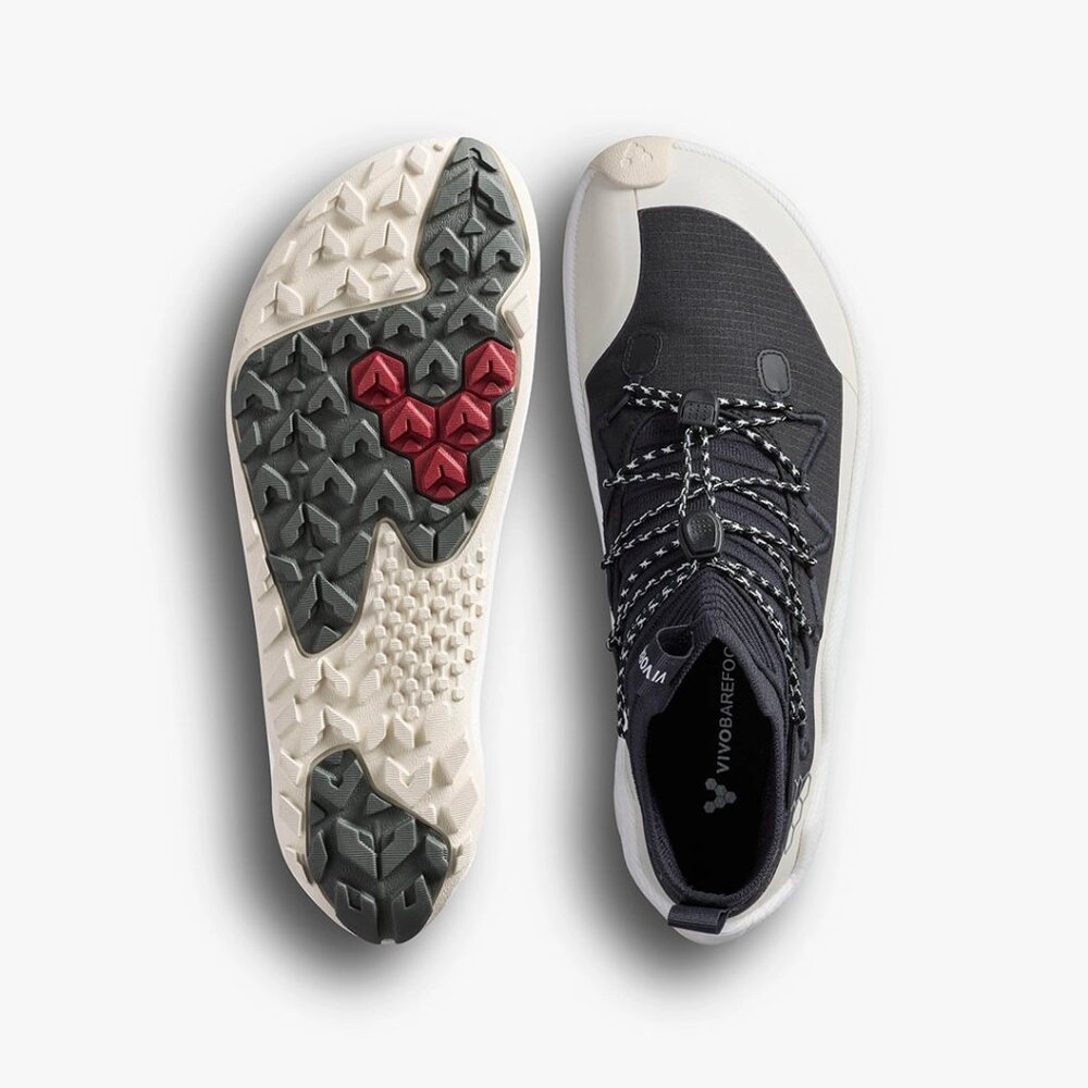 Vivobarefoot Primus Trail Flow Mid Womens in Obsidian - Picture 8 of 14